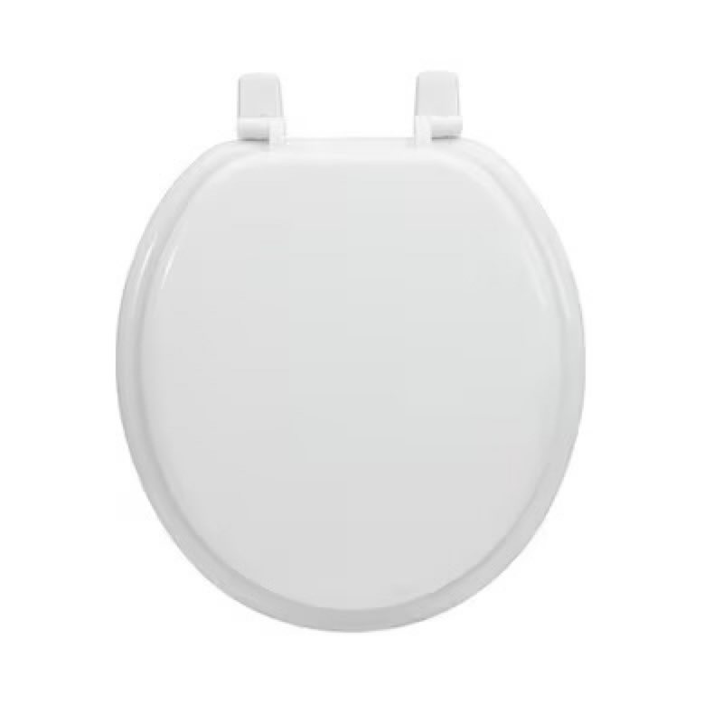 project source wood white round toilet seat