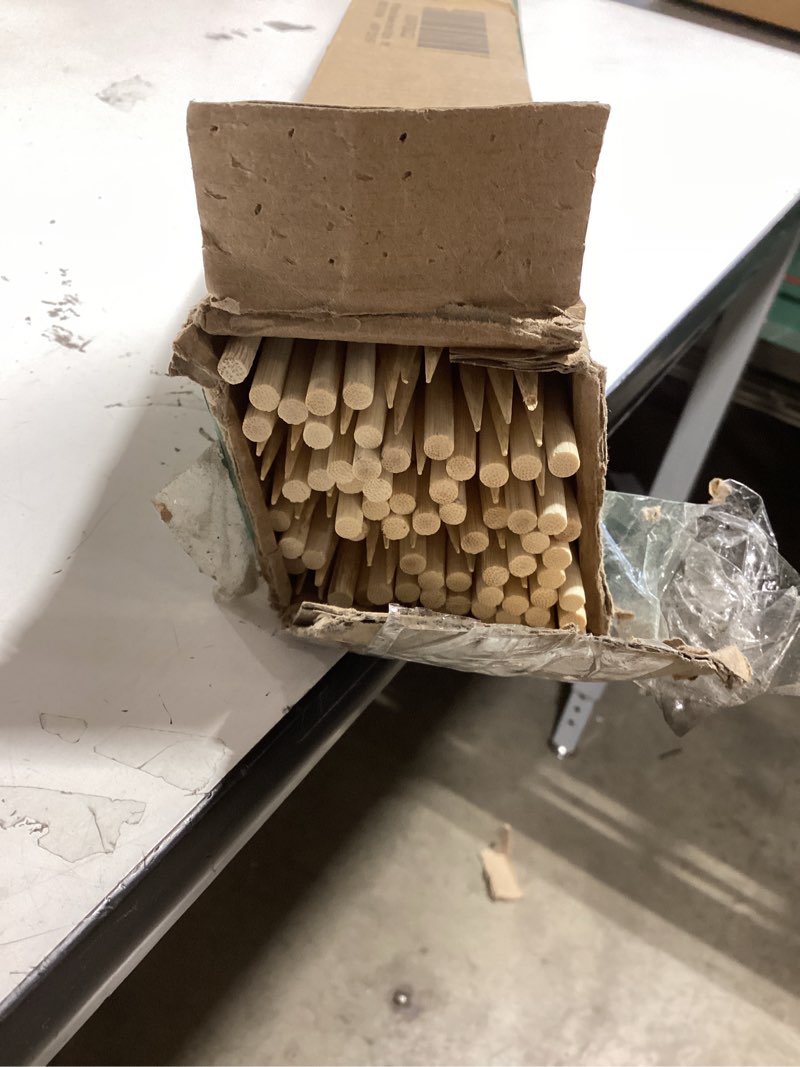 Condition photo showing Good Condition for 100pcs 36 inch bamboo skewers for marshmallows,s'mores,fire pit,bbq,kabob,grilling, camping.more size choices 6"/8"/10"/12"/36"
