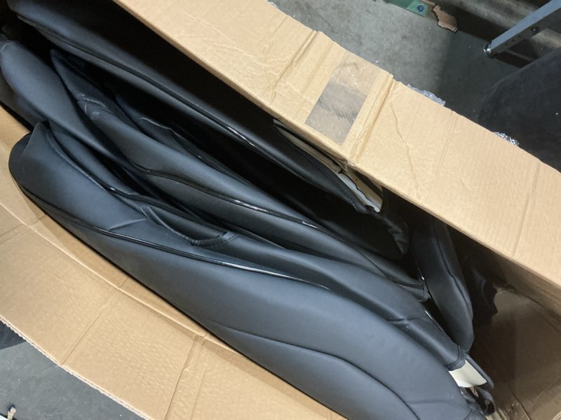 Condition photo showing Good Condition for GXARTS Black Car 5-Seat Cover Microfiber Leather Replacement Protector Seat Cover Full Set Custom Compatible with Tesla Model Y 2020 2021 2022 2023 2024