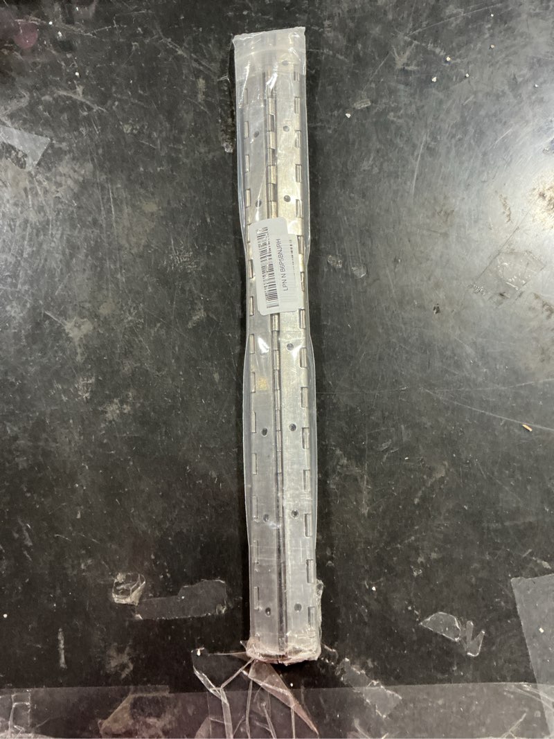 Condition photo showing Good Condition for 6 pcs 16 inch continuous & piano hinges, 1.2'' open width heavy duty stainless steel long hinge, 0.04'' thickness folding hinges for storage boxes, cabinets, door, piano, wood furniture,silver 6pcs-16in silver
