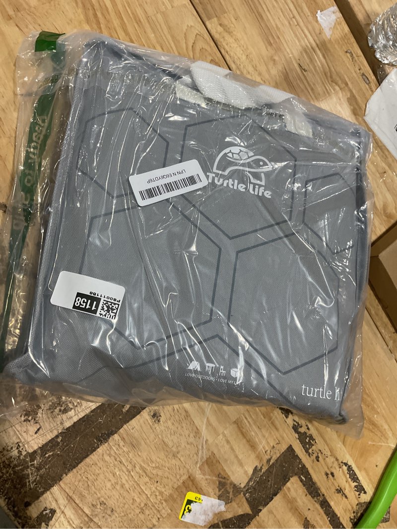 Condition photo showing Good Condition for turtle life bbq grill cover, 60 inch heavy duty waterproof 3-4 burner barbecue gas grill covers for weber genesis char-broil brinkmann, gray evo-60in gray