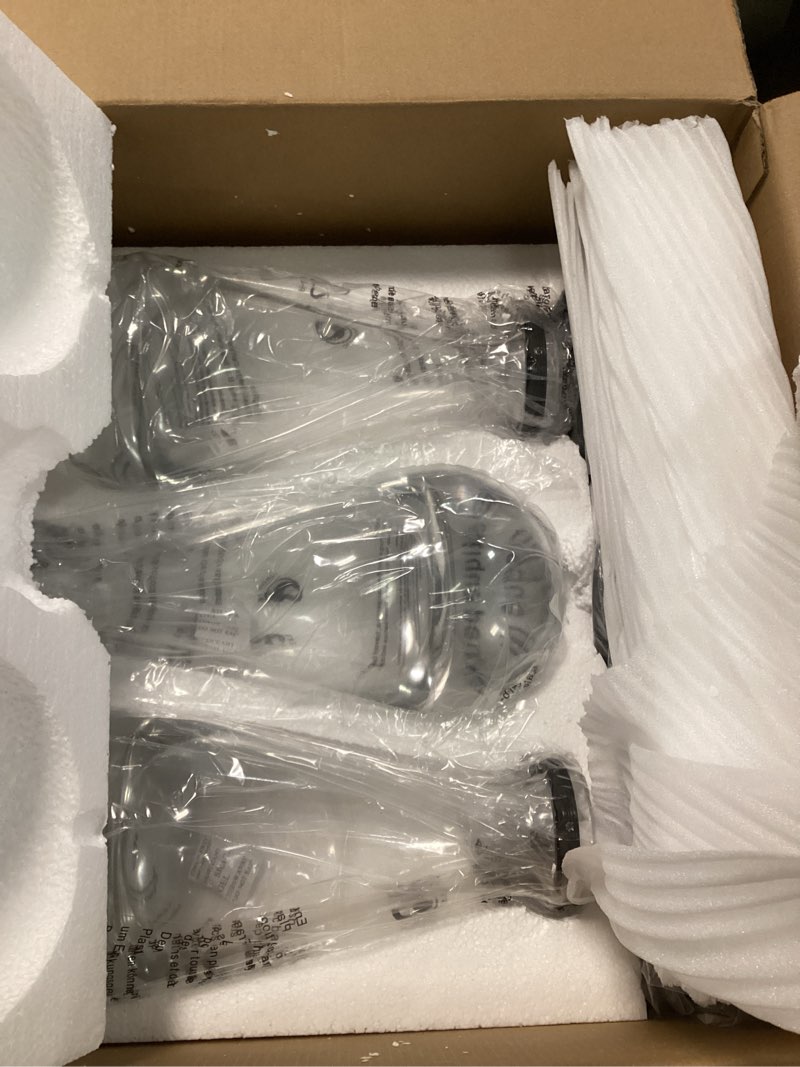 Condition photo showing Good Condition for Raindrop Pendant Lights Kitchen Island Teardrop PlatingBlack Hanging Light Fixtures Clear Solid Glass Pendant Light Modern Chandeliers for Dining Room Porch Corridor Living Room(Black 3-Pack) PlatingBlack 3-Pack