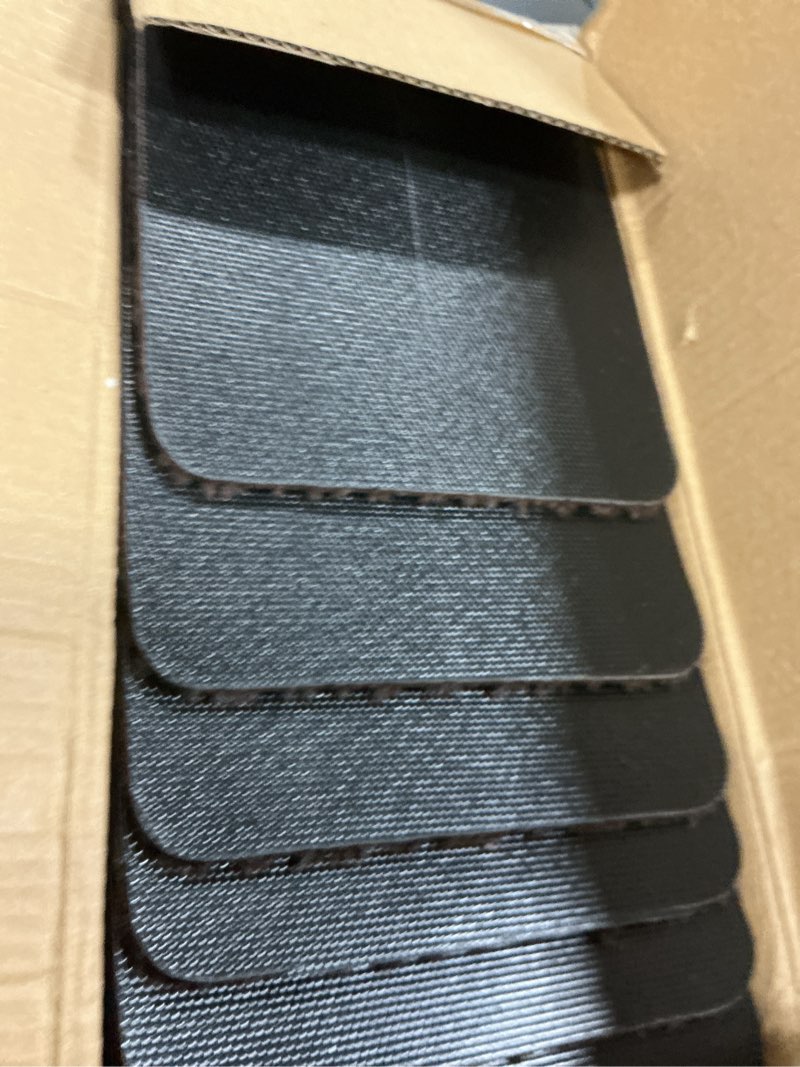 Condition photo showing New/Like New for indoor and outdoor carpet stair treads - 32" x 8" non-slip stair treads carpet for wooden steps - rubber stair tread mats - stair rugs anti slip for kids elders and dogs – brown set of 14 set of 14(8 in×32 in) brown