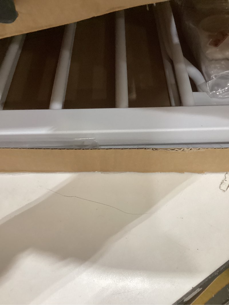 Condition photo showing As Is for extra wide long baby gates 62-67 inch stairs doorways pet dog gate indoor outdoor pressure mount no drill walk through safety child gate 62.20"-66.93"/158-170cm