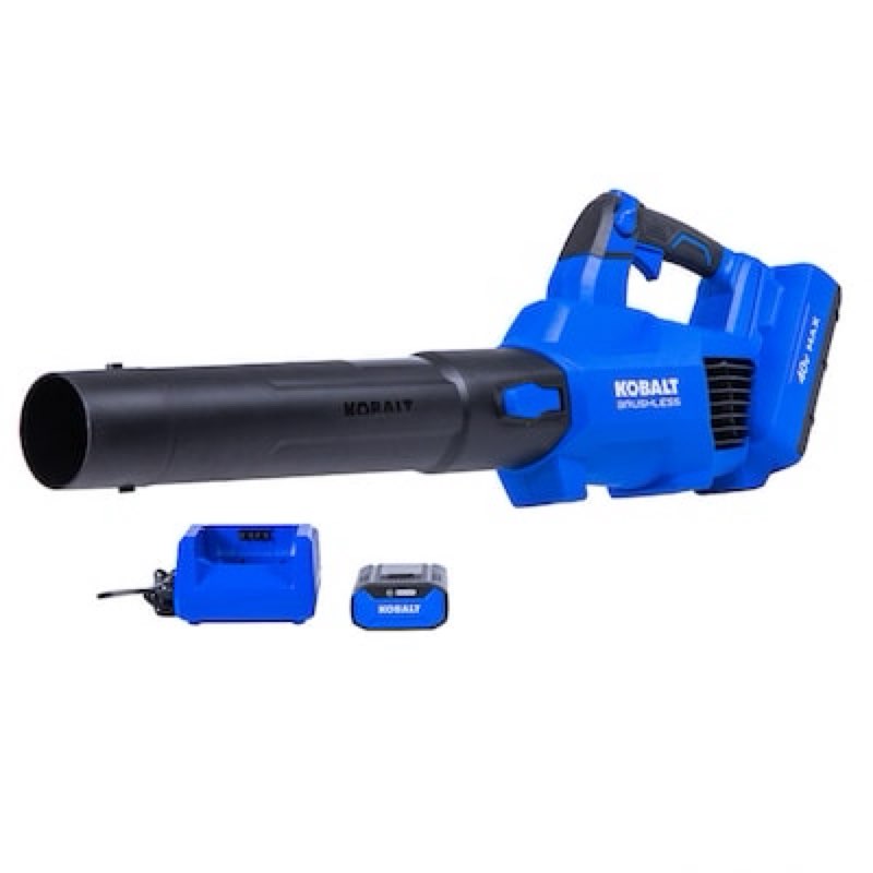 kobalt 40-volt lithium ion li-ion 350-cfm 100-mph medium