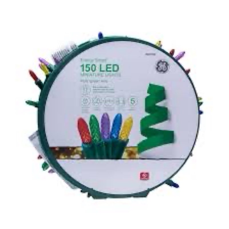 GE Energy Smart 150 -Count 49.6-ft Multicolor LED Plug-In Christmas String Lights