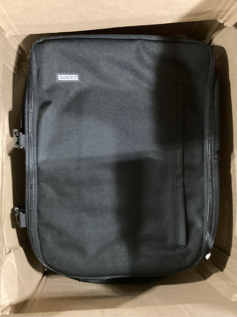 Condition photo showing Good Condition for caden camera backpack, extra large dslr camera bag with 17" laptop compartment, waterproof rain cover, professional travel hiking camera backpack bag black 2.0 extra large