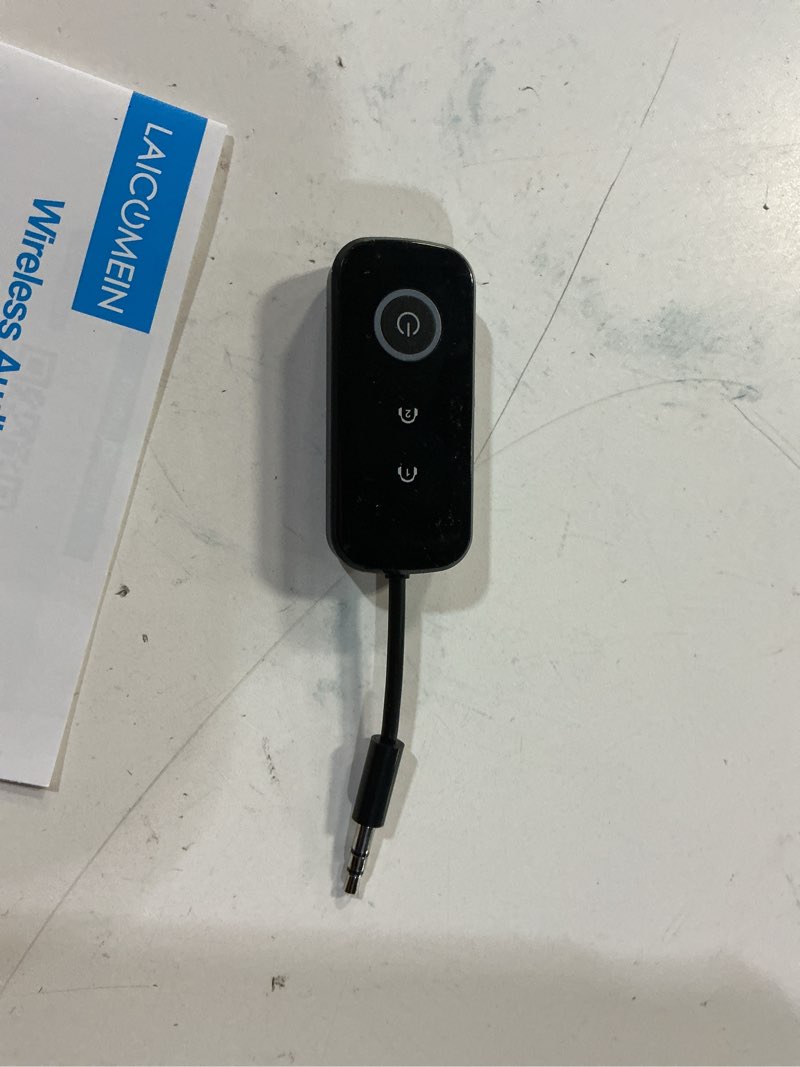 Condition photo showing Good Condition for premium pro bluetooth 5.4 transmitter receiver,airplane audio adapter,wireless transmitter for tv/travel flight,airline,gym.compatible with 2 airpods/headphones,bluetooth receiver for car/home stereo black