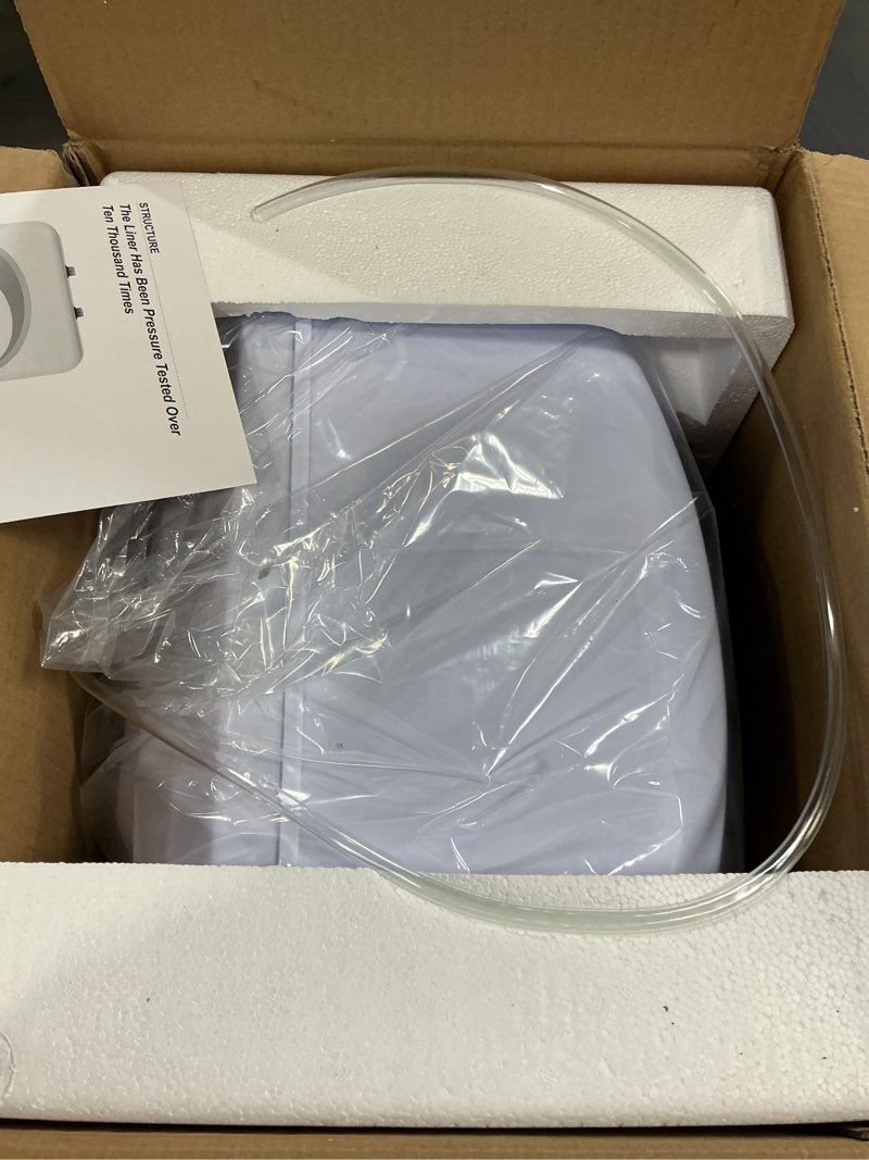 Condition photo showing New/Like New for 4 gallon electric tank water heater, 120v 1500w under sink instant hot tank water heater for rv, camper, kitchen, food truck, wall or floor mounted, blue 4 gallon blue