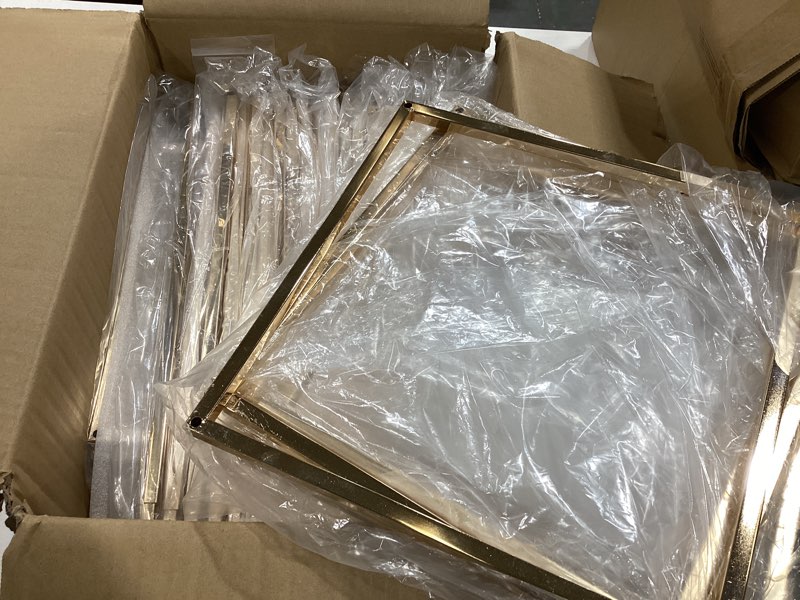 Condition photo showing As Is for 10pcs gold wedding table centerpiece,gold centerpiece,metal flower vase for birthday party event home decor(15.7inch) 15.7inch 10pcs gold