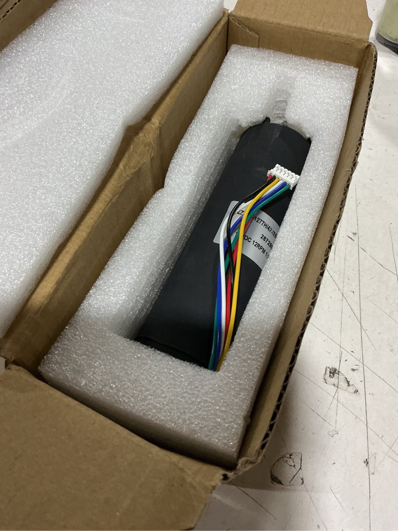 Condition photo showing As Is for new 287298 rv slide-out motor compatible with lippert schwintek in-wall slide system 500:1 high torque gear ratio dc 12v