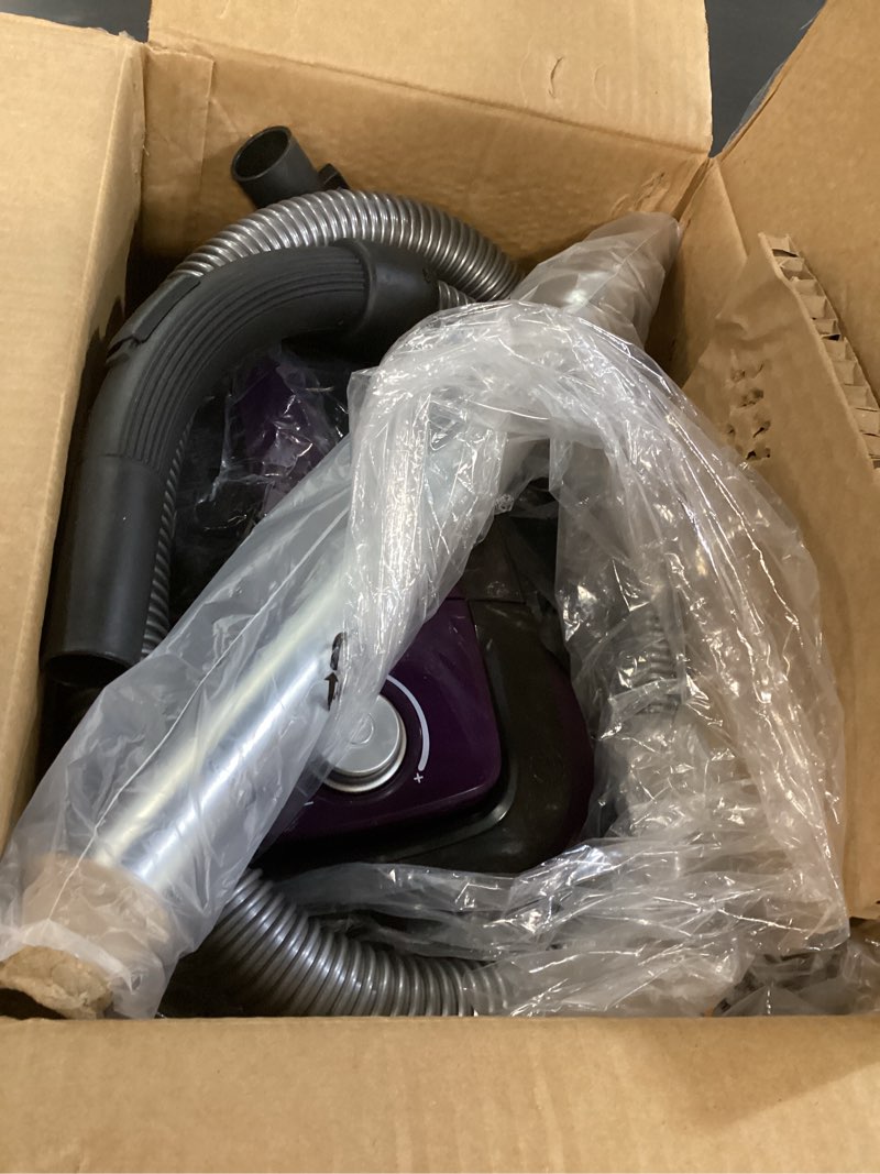 Condition photo showing Good Condition for zefiro canister vacuum cleaner, bagless canister vacuum for home, powerful suction, auto cord rewind, hepa filter, corded vacuum for hard floors, carpet, pet hair, apartment/rental friendly aubergine