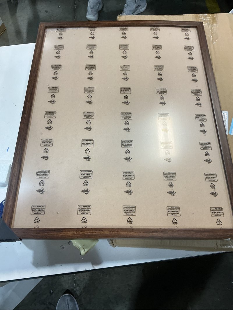 Condition photo showing Good Condition for Opposite Wall - 18x24 in - Dark Solid Oak Wood Picture Frame - Lightweight, Versatile & Shatterproof - Wall Hanging Poster or Photo Frame - Wall Decor for Office, Gallery & Home