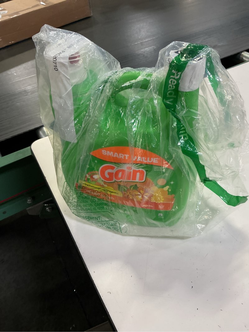 Condition photo showing As Is for gain + aroma boost liquid laundry detergent, island fresh scent, 107 loads, 154 fl oz, he compatible island fresh 154 fl oz (pack of 1)