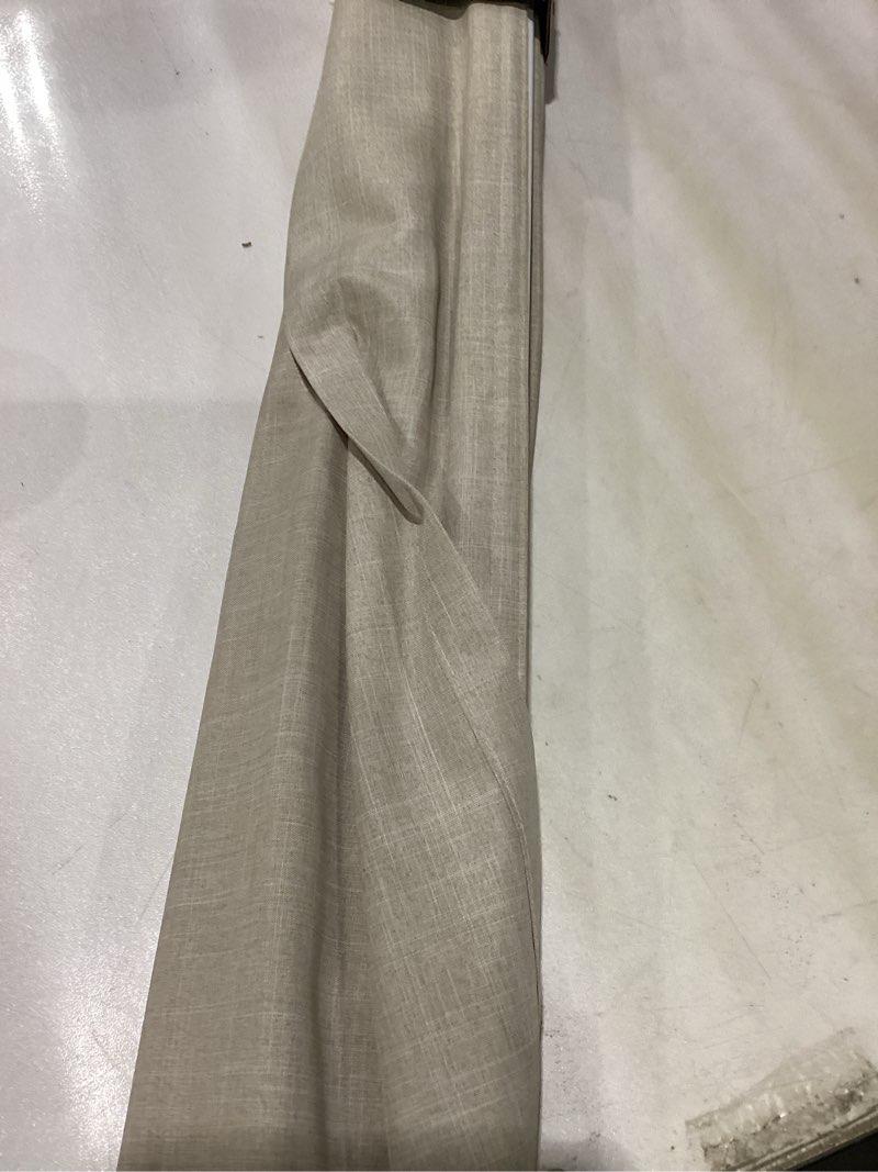 Condition photo showing item condition for chicology roman shades for windows, window treatments, roman shades, roman window shades, room darkening shades, window shades, 36" w x 48" h, belgian flax (privacy & light filtering) belgian flax (privacy & light filtering) 36"w x 48"h
