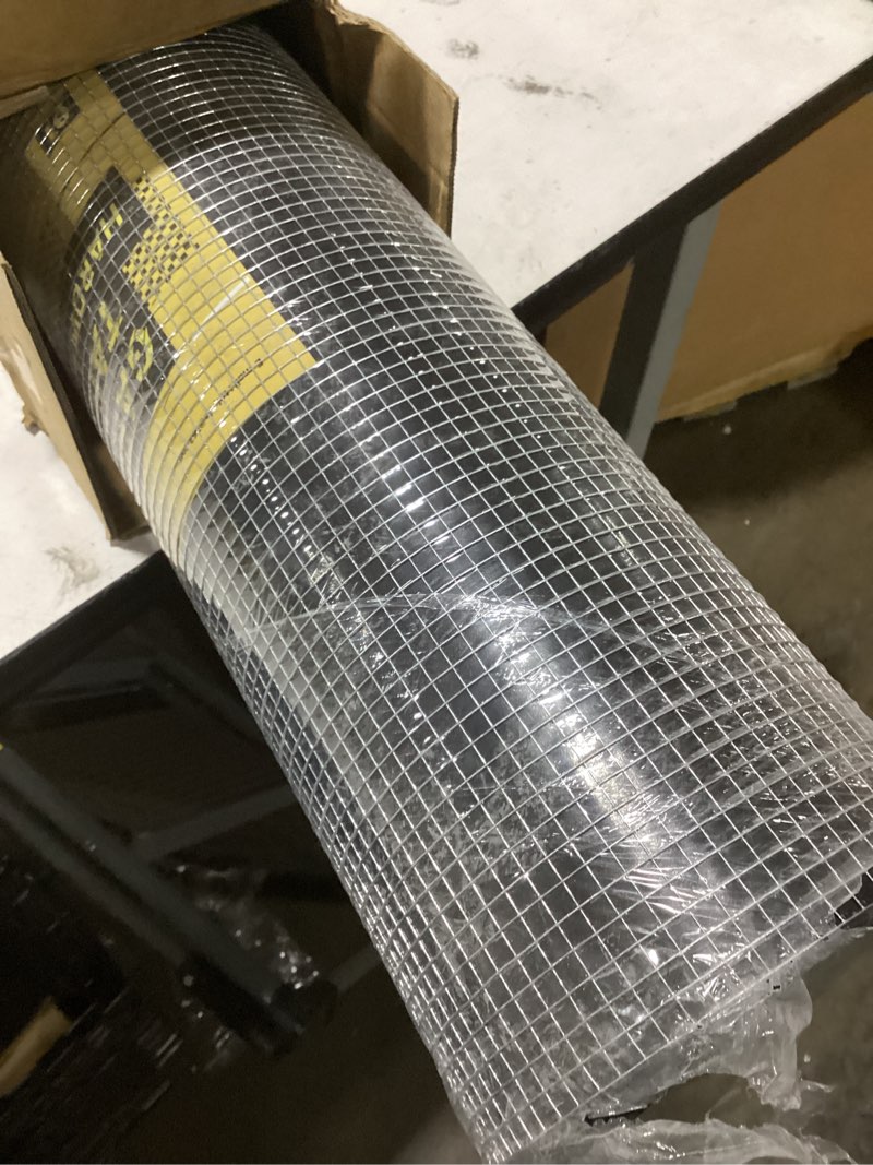 Condition photo showing Good Condition for hardware cloth 1/4 inch 48 x 50 ft wire fencing: galvanized welded garden fence roll square mesh 23 gauge chicken rabbit snake cage heavy duty welding fencing 1/4inch 48''x50'