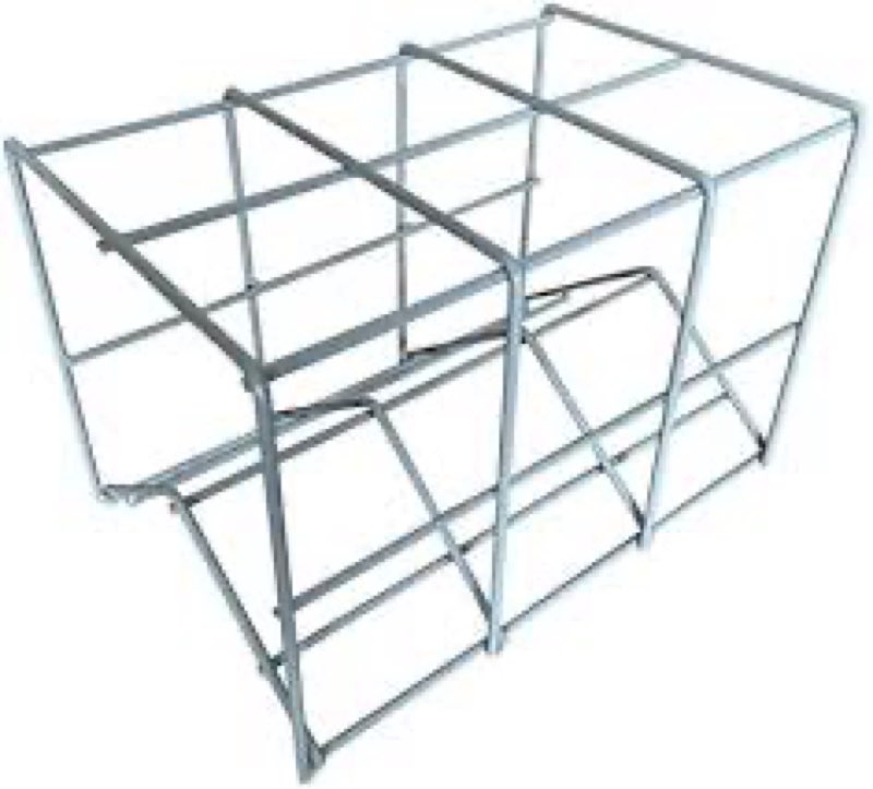 Metal Oxygen Cylinder Rack, Holds 6 D/E/M9 Oxygen Cylinders
