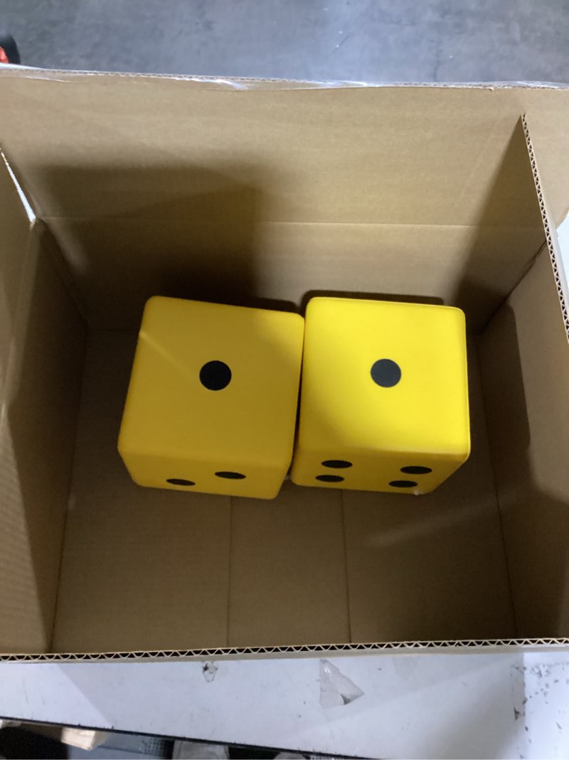 Champion Sports 6 Inch Coated Foam Dice 6 Inch (Set of 2)