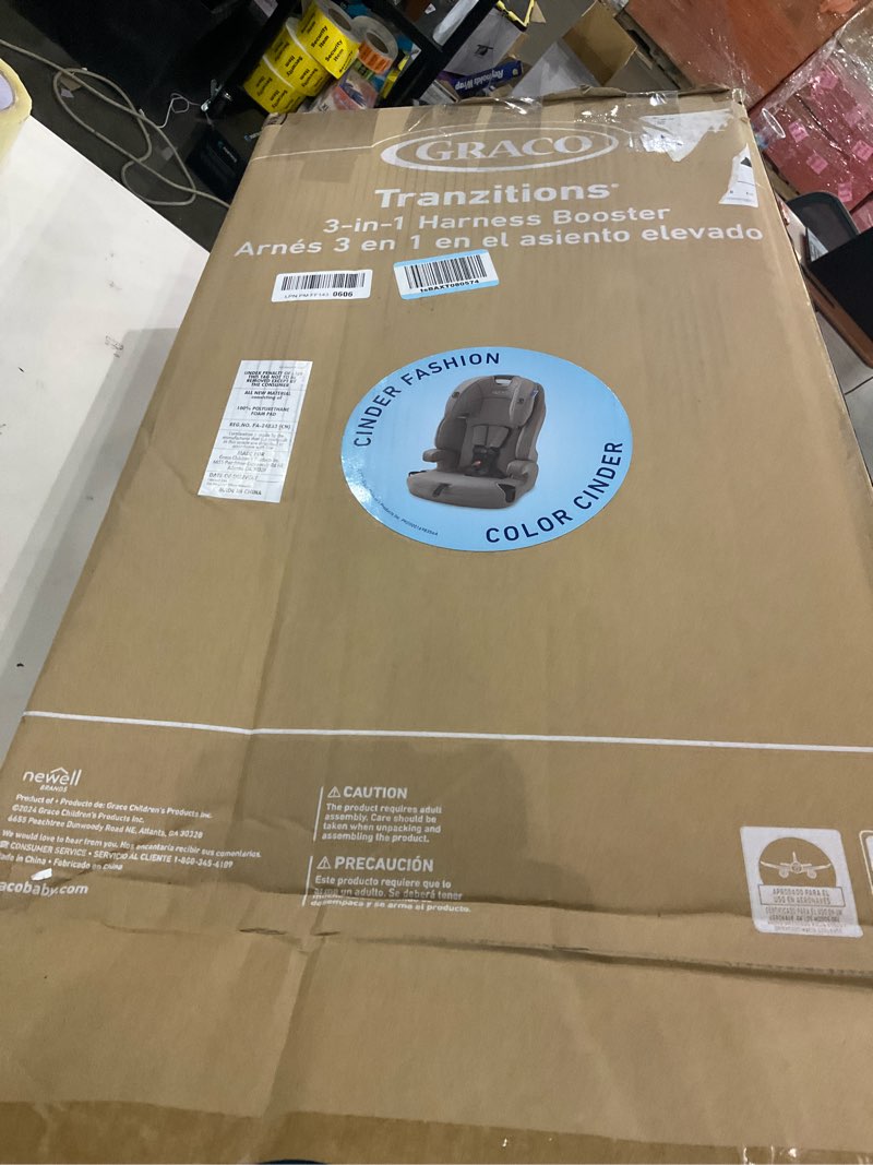 Condition photo showing Good Condition for Graco Tranzitions 3-in-1 Harness Booster Car Seat, Forward Facing Car Seat, Highback, to Backless Booster, Cinder Cinder 2.0