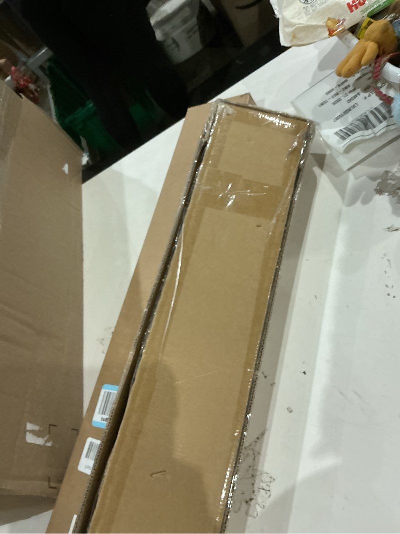 Condition photo showing Good Condition for jubest 32" concealed barn door hardware kit with soft close mechanism, wall mounted invisible sliding door track for opening width 24" to 28", hidden barn door hardware kit, door needs groove 32in(no door)