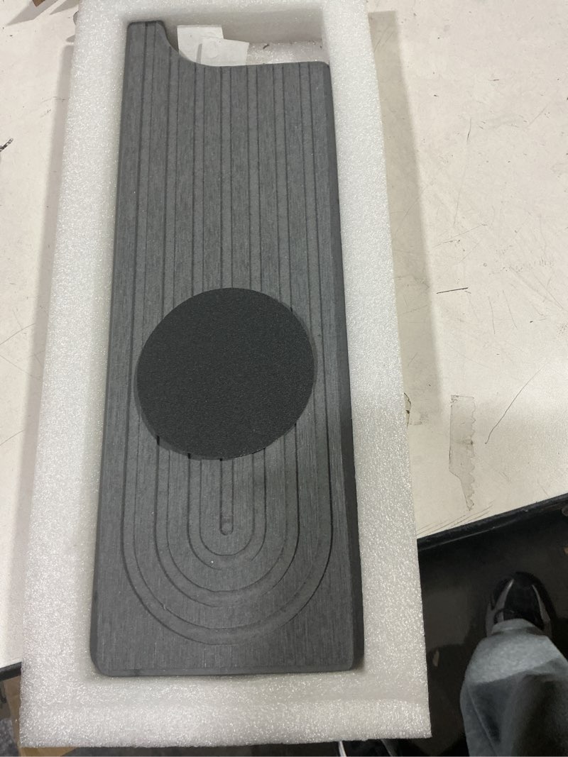 Condition photo showing New/Like New for Faucet Mat for Kitchen Sink, Diatomite Stone Drying Sink Protectors, Bathroom Faucet Splash Guard, Quick Dry Water Absorbing, Non-Slip Stone Tray for Kitchen Counter, Grey, 23.6" x 3.9" 23.6" x 3.9" Gray