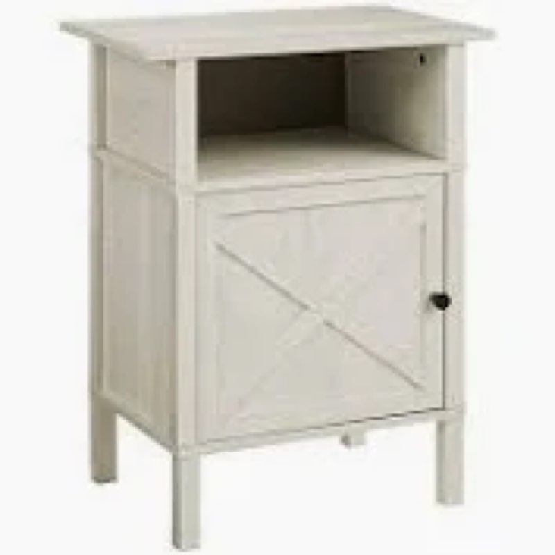 Monarch Specialties I 3812 Accent Table, Side Table, End, Living Room, Small, Storage, Washed Oak Laminate