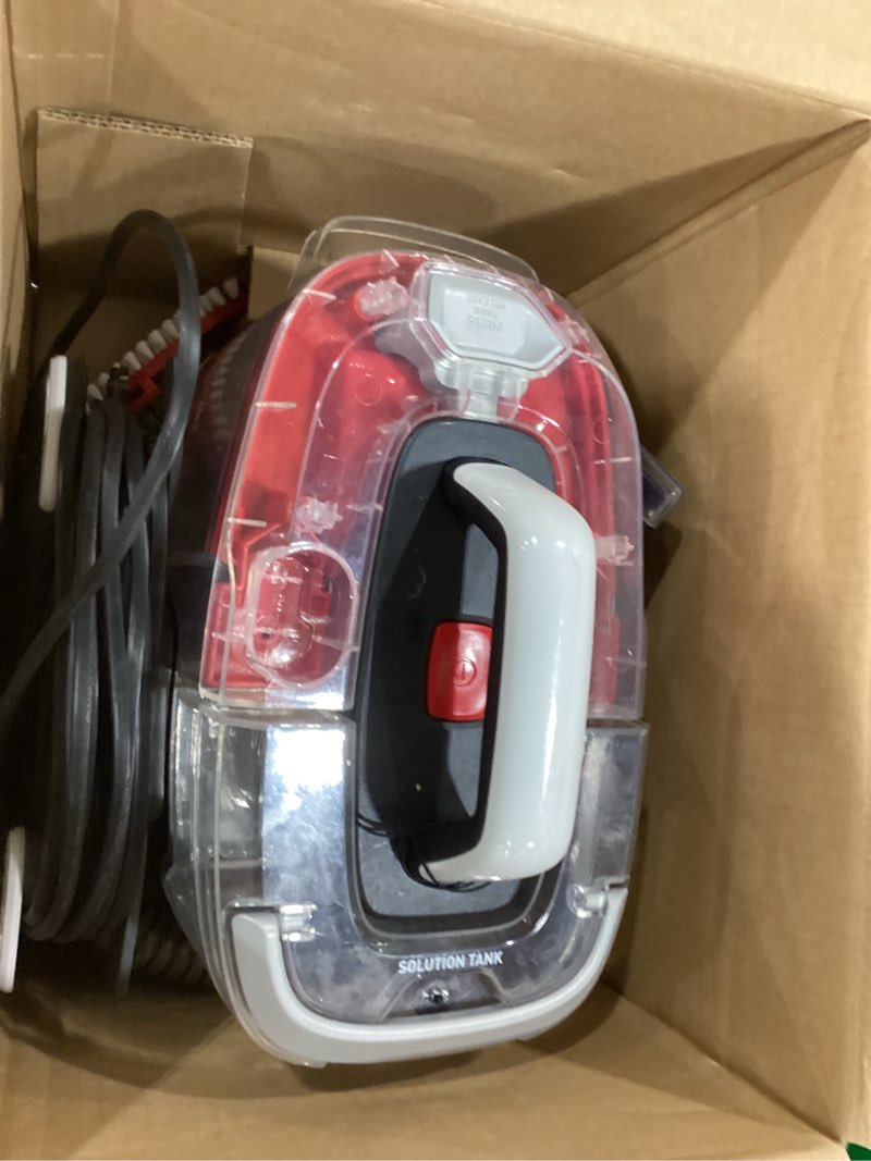 Condition photo showing Good Condition for Hoover CleanSlate Plus Portable Carpet + Upholstery Spot Cleaner Machine, Powerful Suction with Versatile Tools, Pet Stain Remover, Car and Auto Detailer, Pair with Hoover Carpet Cleaner Solution