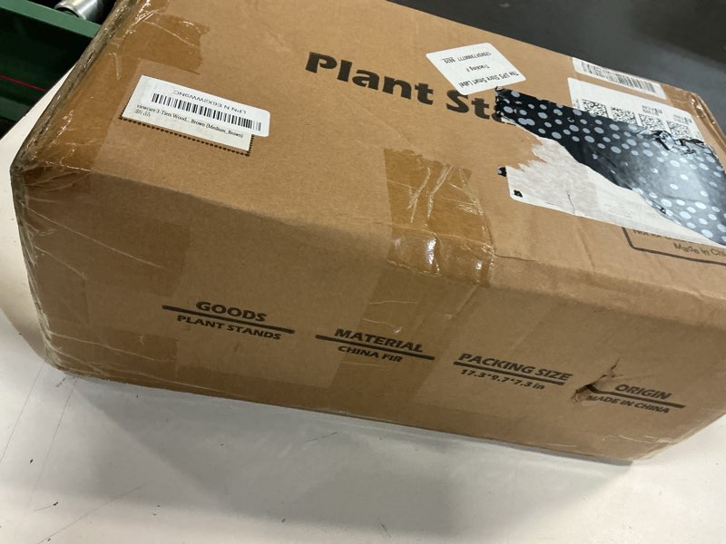 Condition photo showing New/Like New for small raised garden bed, 3 tier vertical garden planter for indoor & outdoor, raised planter box with legs medium_brown