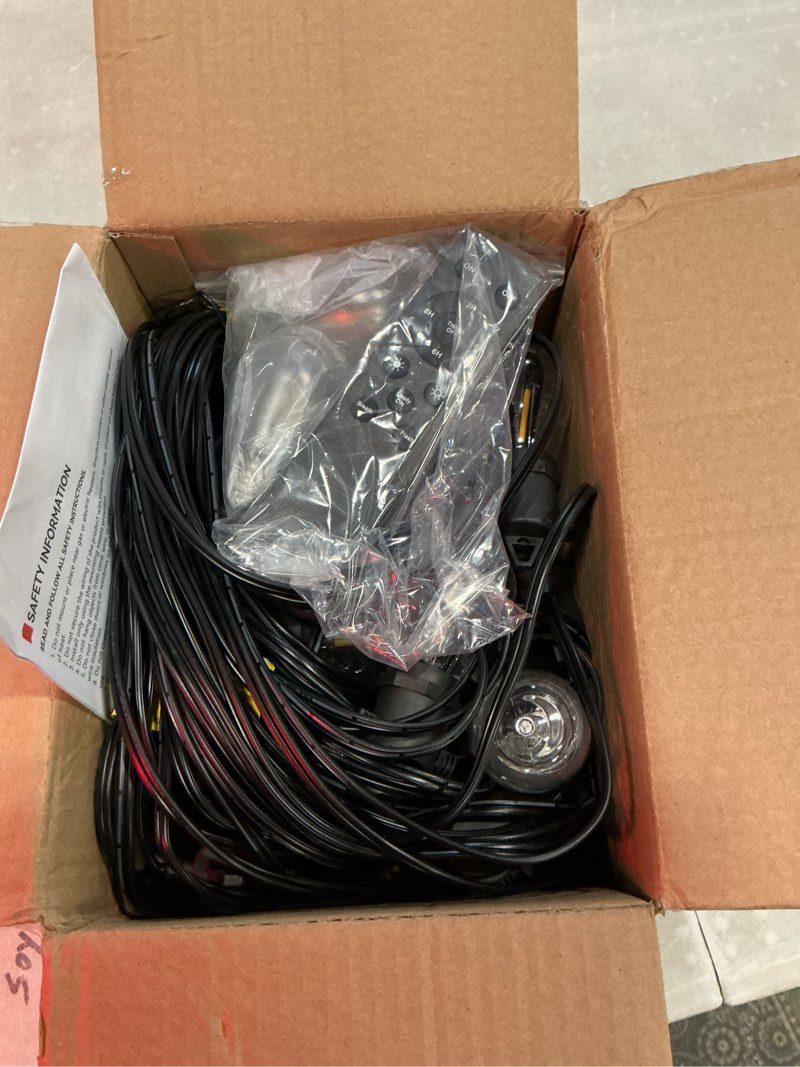 Condition photo showing Good Condition for addlon 72ft(2-pack*36ft) led outdoor string lights with 24 edison vintage shatterproof bulbs, commercial grade patio lights, ip65 waterproof for balcony, backyard and garden, warm white 72ft(24 sockets)