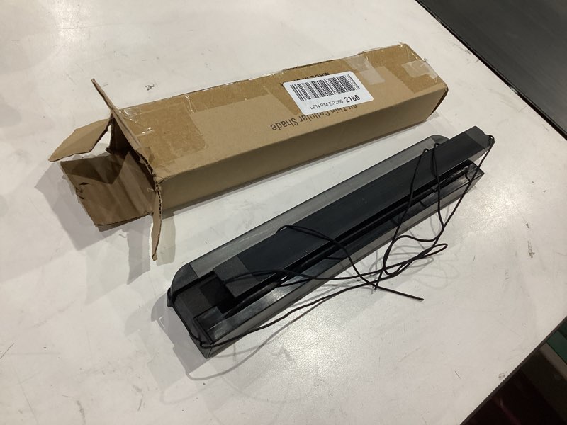 Condition photo showing Good Condition for rv door window shade replacement cellular rv door shade for lippert prepped entry doors, 12" x 21" camper door window shade, lippert thin shade ready for rv door, black