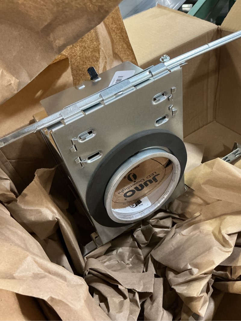 Condition photo showing Good Condition for Juno Lighting IC1LED G4 09LM 27K 90CRI 120 FRPC 4" IC Rated New Construction Recessed Housing 900 Lm, 120V, 2700K-Warm White 900 lumens 2700K- Warm White 120V