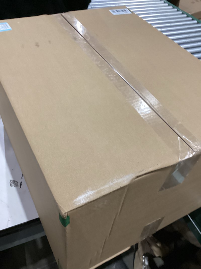 Condition photo showing As Is for Rocking Chair Cushion - Chenille Fabric, High-Density Sponge, Durable Comfort Double-Sided Tufted Seat Pads with Ties, Chenille?Avocado Green, 44x19x4 inch Avocado Green?double-sided 44x19x4 Inch