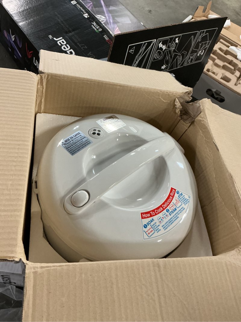 Condition photo showing As Is for Zojirushi NS-RPC18FJ Rice Cooker and Warmer, 1.8-Liter, Tulip Tulip 10-Cup Cooker and Warmer