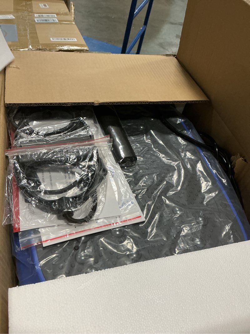 Condition photo showing Good Condition for Vibration Plate Exercise Machine, Vibrating Fitness Platform for Lymphatic Drainage, Full Body Shaker Workout Equipment, Bluetooth Power Shaping Vibrate Plate, Board Sport for Home Exercise Gym, Blue