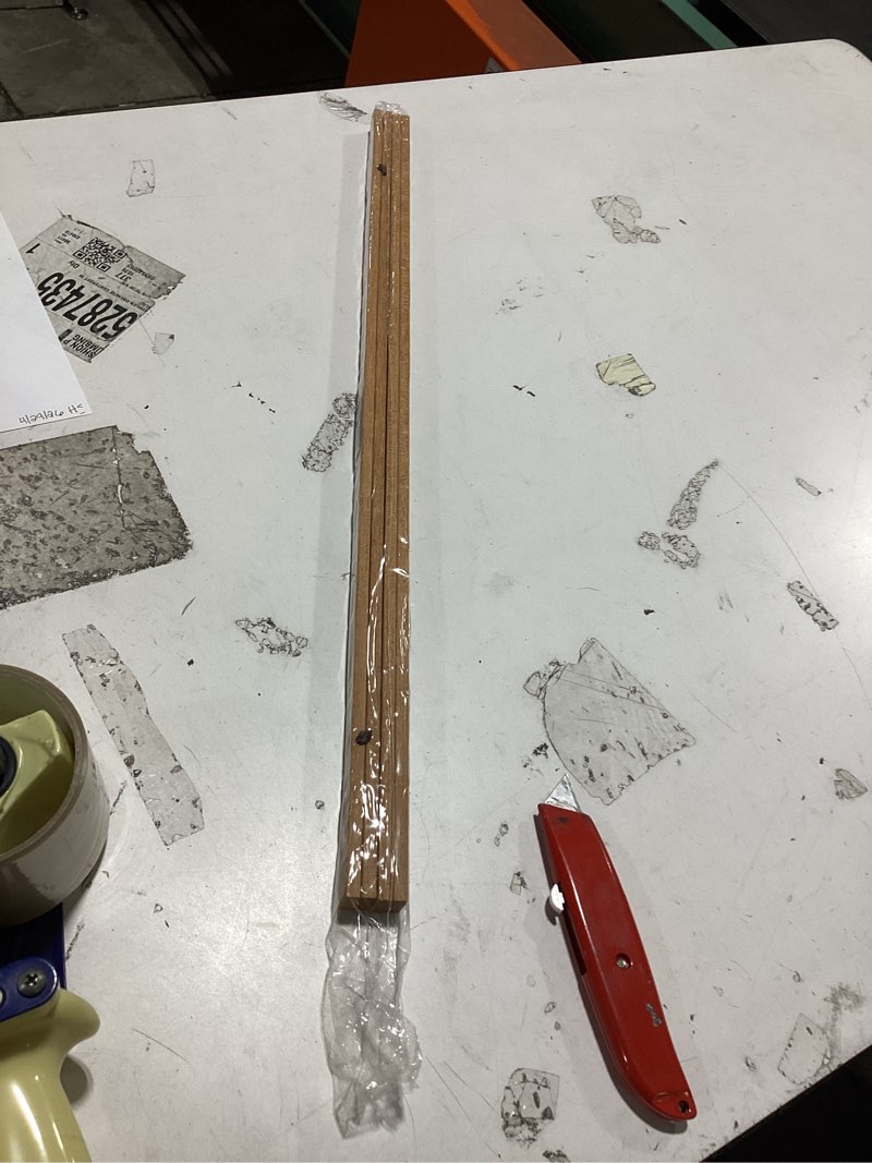 Condition photo showing Good Condition for falamon magnetic poster hanger frame, 28x22 28x40 28x30 teak wood magnet poster frame for posters, prints, photos, pictures, maps, scrolls, and canvas artwork teak wood 28l" x 0.7w"