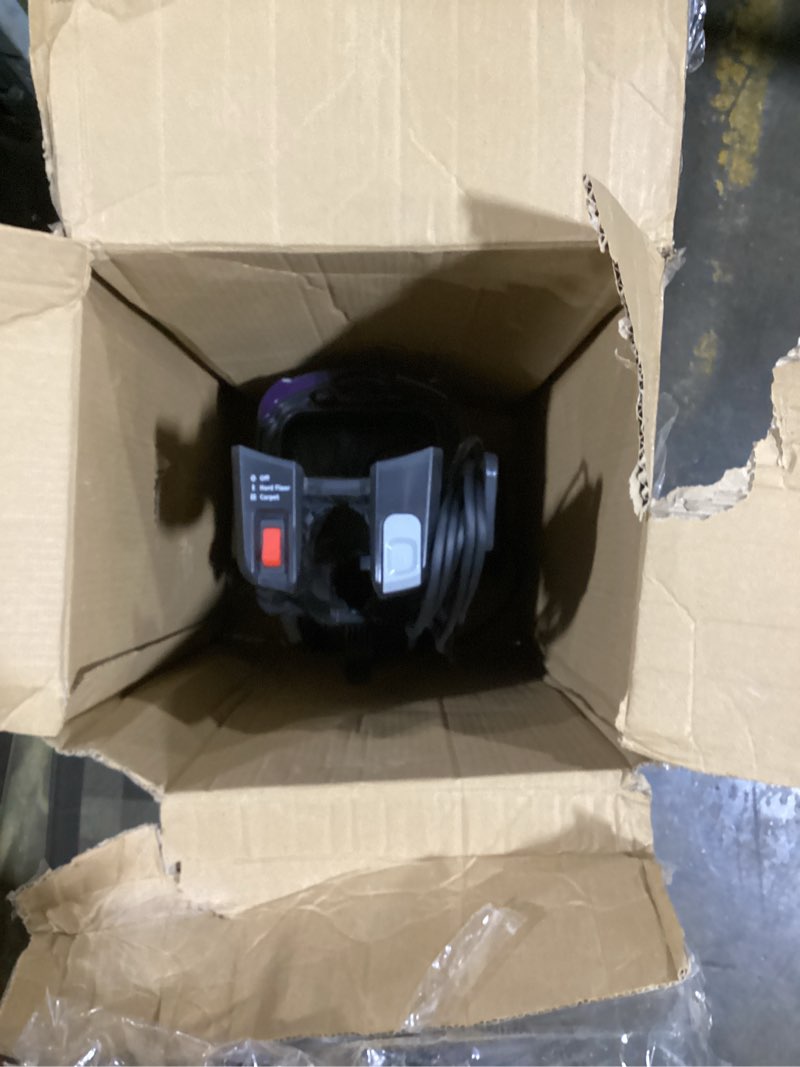 Condition photo showing As Is for Shark Upright Vacuum, Navigator Lift-Away Deluxe with Large Dust Cup Capacity, HEPA Filter, Swivel Steering, Upholstery Tool & Crevice Tool, Blue, NV360
