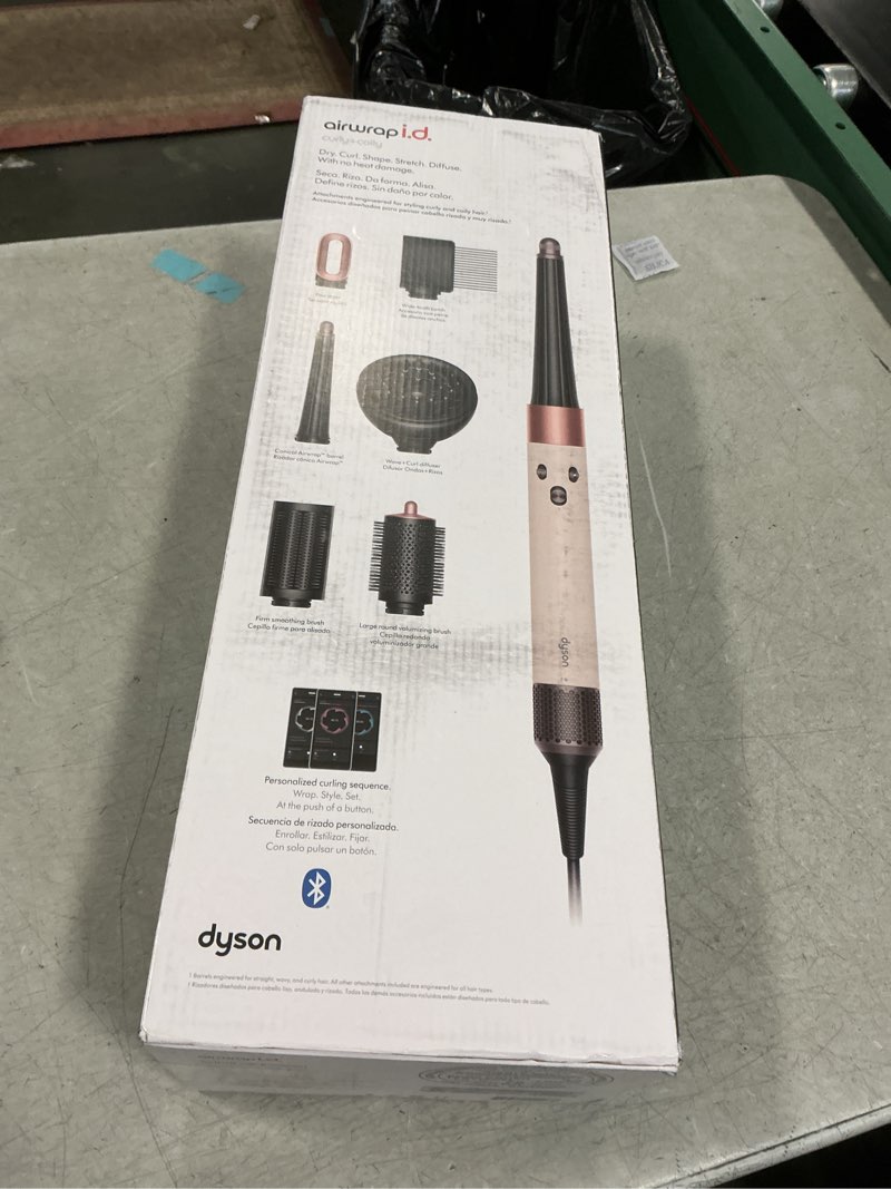 Condition photo showing New/Like New for Dyson Airwrap i.d.™ Multi-Styler, Allure Winner, Bluetooth Connected, No Heat Damage, 6-in-1 Versatility, Intelligent Hair Styler