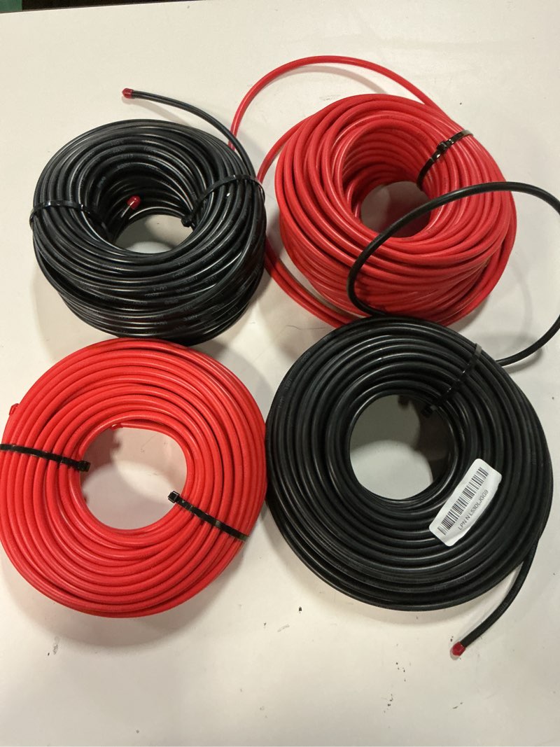 Condition photo showing Good Condition for 16 gauge wire (2-pack red/black each 100 ft), 16awg cca, low voltage automotive primary harness wire for battery, car audio, remote trailer, security alarm, hook up electrical wires for diy dc 100ft-4pk black+red