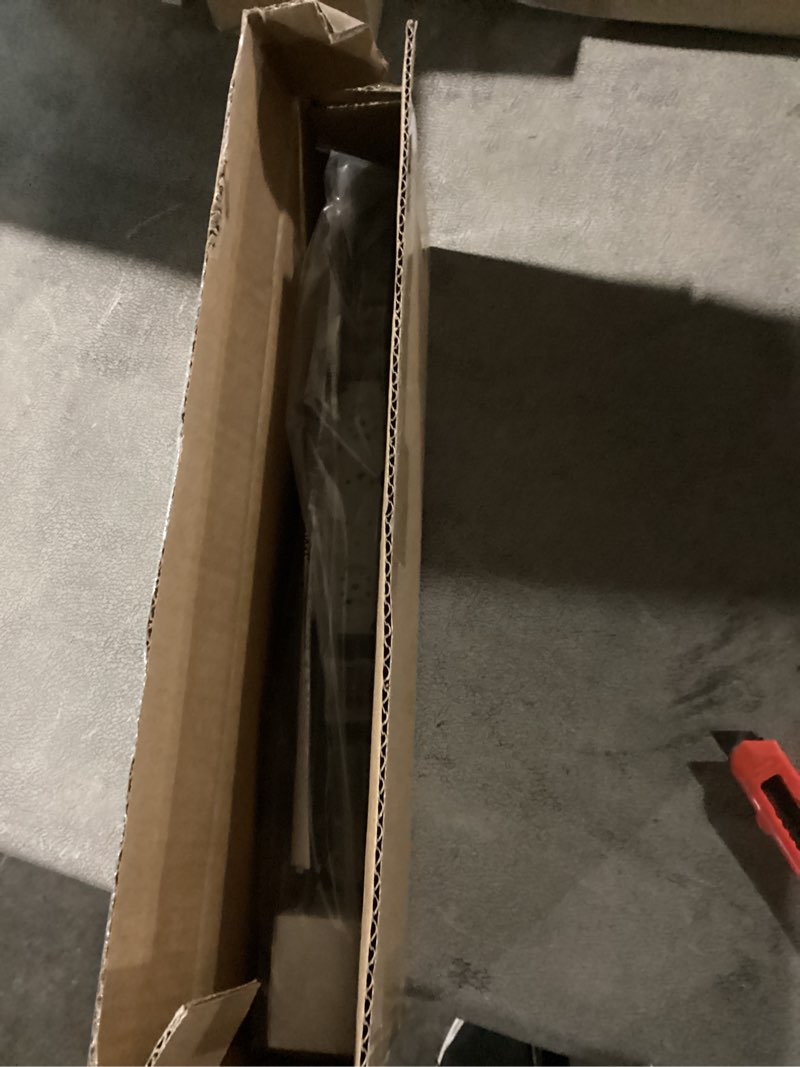 Condition photo showing Good Condition for LazBlinds Cordless Cellular Shades for French Doors, No Drill French Door Blinds for Privacy, Blackout Light Blocking Honeycomb Shades for Sliding Doors Front Door Patio, 1 Pack, 12" W x 40" H, Black Black-blackout 12"W x 40"H