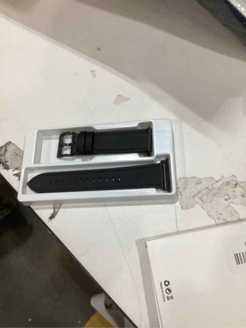Condition photo showing Good Condition for ouheng leather bands compatible with apple watch band 49mm/46mm/45mm/44mm/42mm, genuine leather strap compatible with iwatch ultra 3/2/1 & series 11/10/9/8/7/6/5/4/3/2/1 & se3 se2 se, black/black a-black/black 49mm/46mm/45mm/44mm/42mm(series 3 2 1)