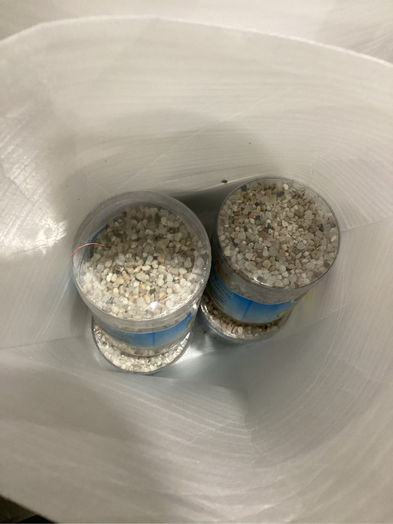 Condition photo showing New/Like New for (4 in a pack) Zoo Med Aquatic Aqua Accents Aquarium Substrate - Dark River Pebbles (0.5 lbs)