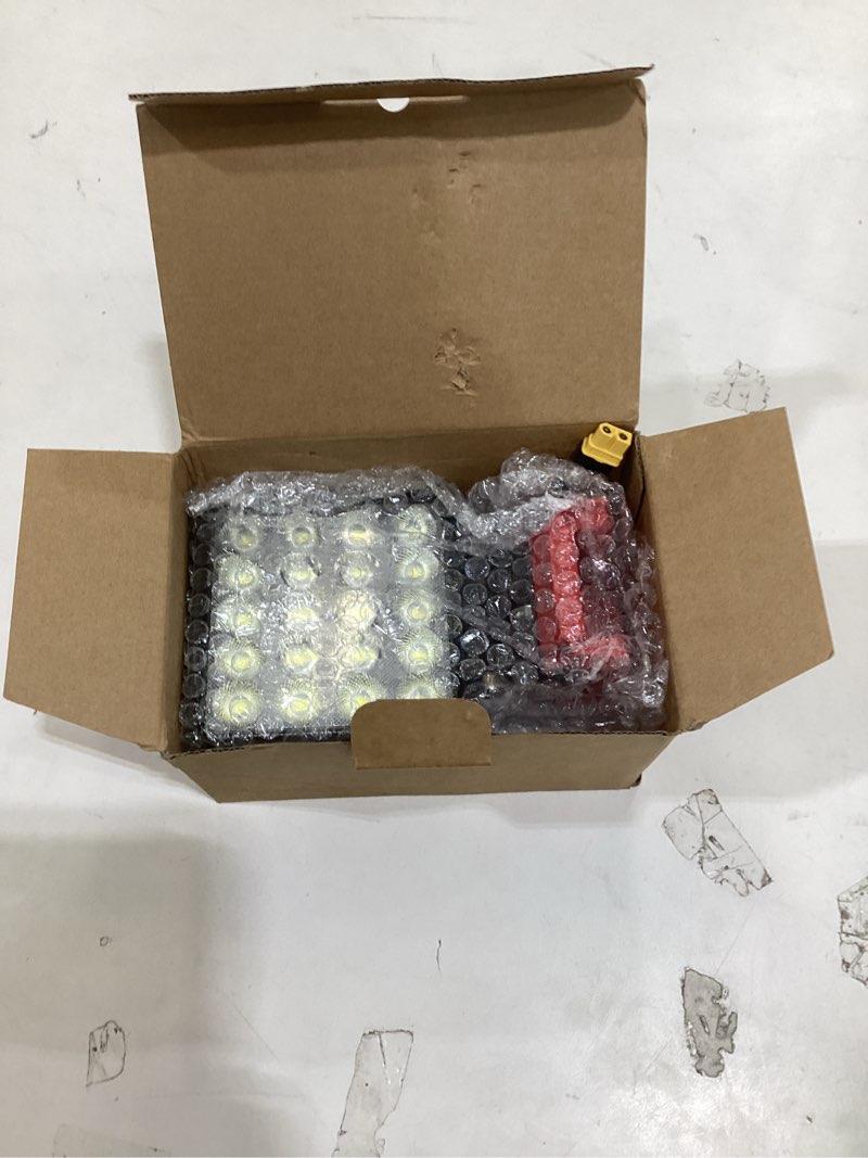 Condition photo showing New/Like New for New Upgrade Azocek LED Work Light Compatible with Mil-wau-kee 18V Battery, 60W 6000LM Flashlight, 18V Battery Cordless Work Light with Low Voltage Protection & Dual USB & Type-C Charging Port (60W) 60W – 1 Pack Red