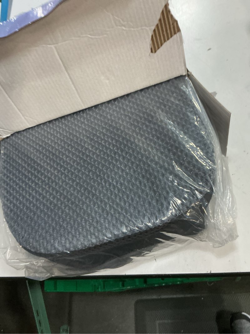 Condition photo showing Good Condition for memory foam gel seat cushion 21"×17" portable foldable stadium seat cushions ergonomic support for office car wheelchair back pain & sciatica coccyx pressure relief truck booster chair cushion black 21×17×2.5 inches