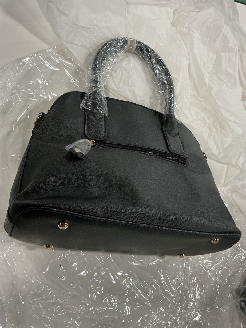 Condition photo showing New/Like New for isabelle handbags black scoop neck tote