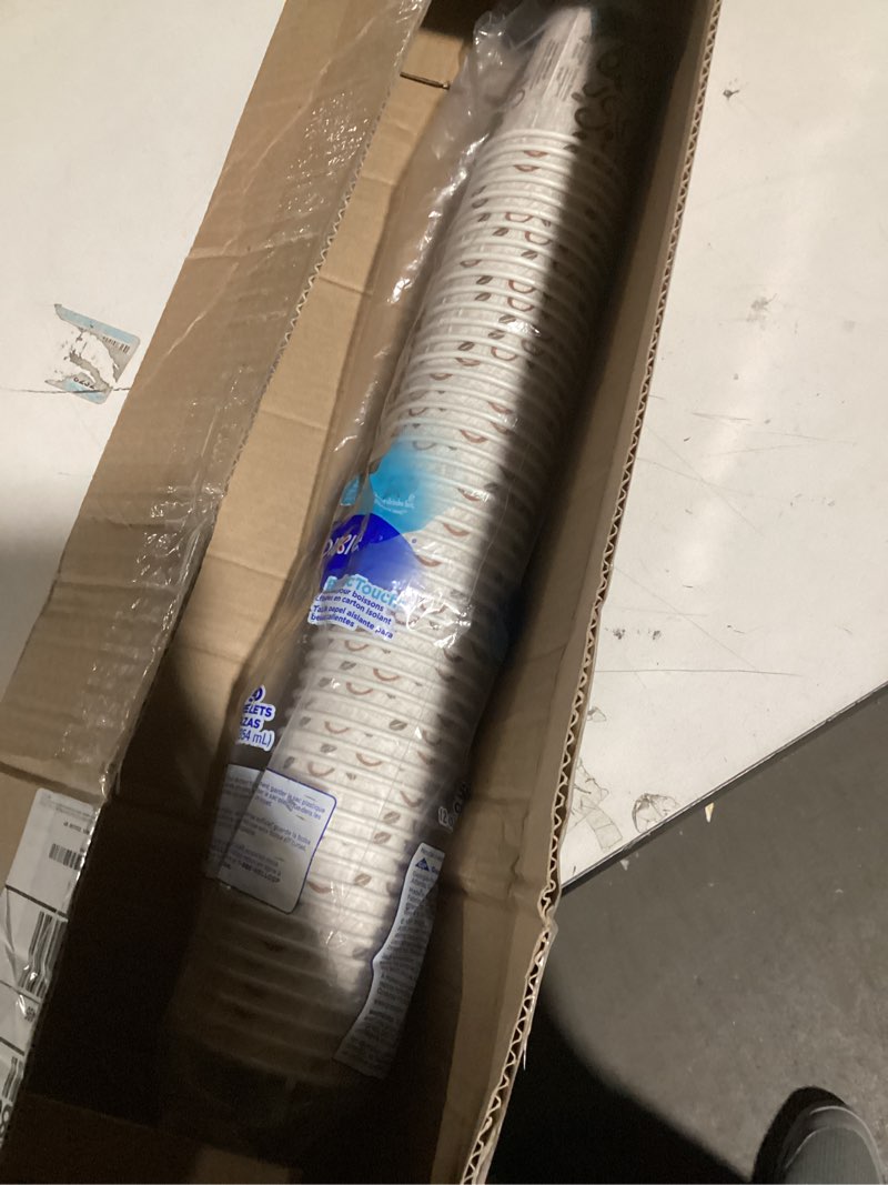 Condition photo showing Good Condition for Dixie Hot Cups, Paper, 12oz, Coffee Dreams Design, 50/Pack