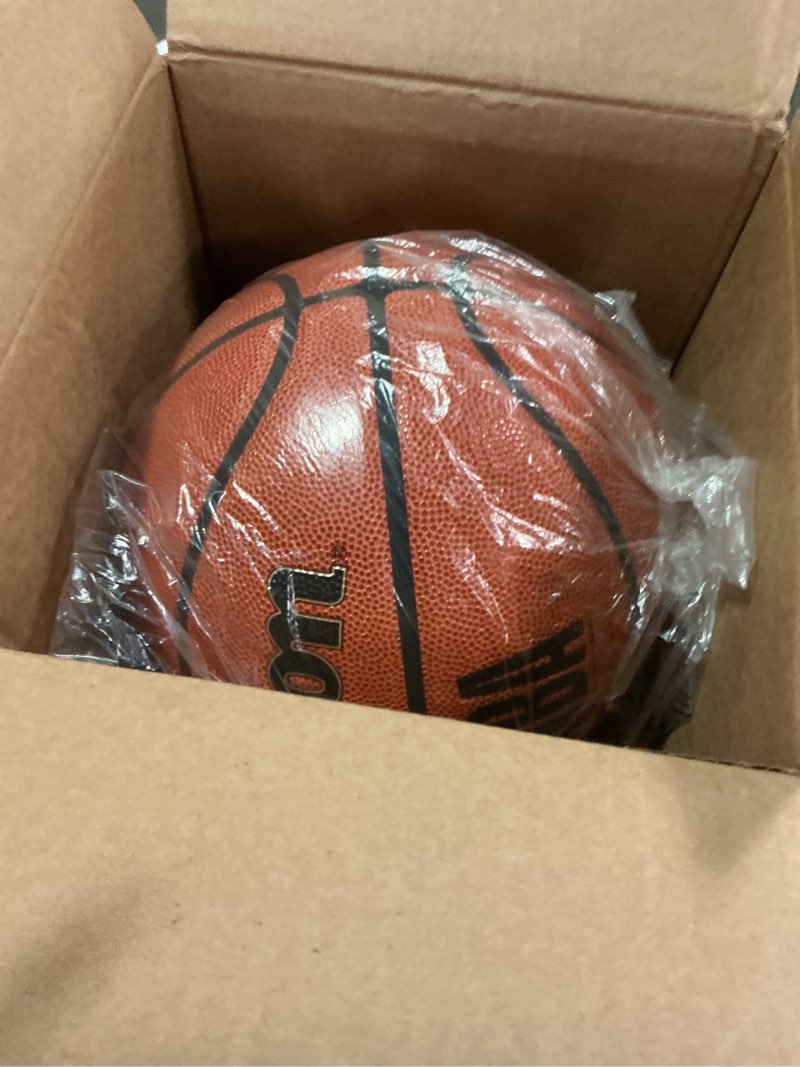 Condition photo showing New/Like New for WILSON NBA Forge Indoor/Outdoor Basketball - Brown, Size 7-29.5" Forge Size 7 -29.5" Brown