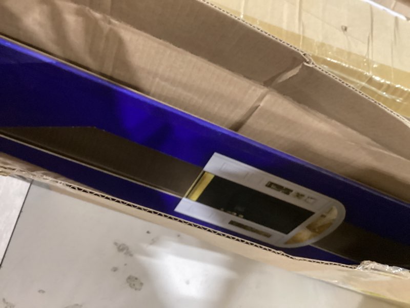 Condition photo showing Good Condition for hardware essentials door kick plate, 8 in x 34 in, aluminum kick plate with antique brass plated finish, screw mount, includes mounting hardware