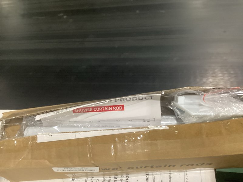 Condition photo showing Good Condition for uiosanrt white shower curtain rod 31-79 inches, stainless steel shower rod & tension rod, adjustable tension shower curtain rod for bathroom, windows, closet white 31"-79"