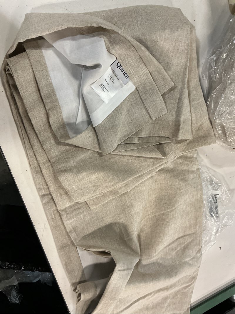 Condition photo showing Good Condition for european linen room curtain, 48”x84” beige, 1 panel only