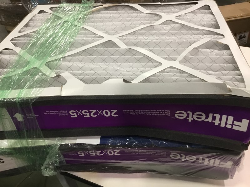 Condition photo showing As Is for 3M Filtrete 1550 Allergen Reduction Filter 20x25x5 pack of 2